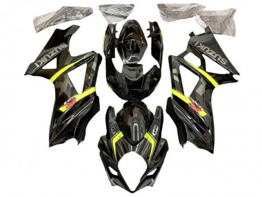 Online Negro Amarillo Rojo Gris Carenado Moto Suzuki GSXR 1000 2007-2008
