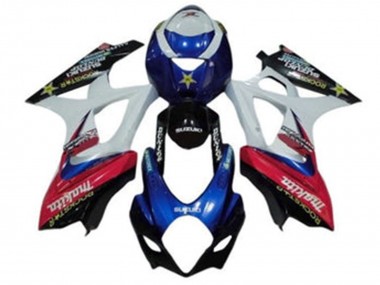 Online Blanco Azul Rojo Negro Makita Carenado Moto Suzuki GSXR 1000 2007-2008