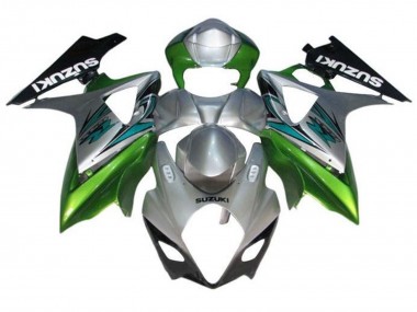 Online Plata Verde Negro Carenado Moto Suzuki GSXR 1000 2007-2008