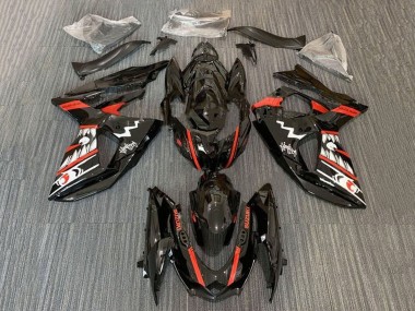 Online Negro Rojo Blanco Jaws Tiburón Carenado Moto Suzuki GSXR 1000 2009-2016