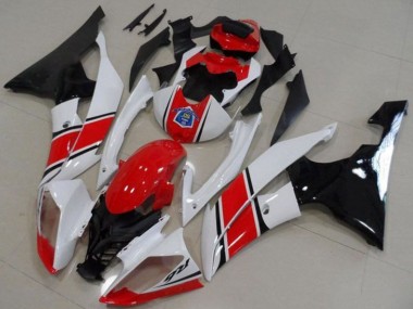 Online Blanco Rojo Negro Brillante Plásticos Moto ABS Yamaha YZF R6 2008-2016