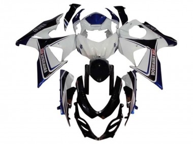 Online Blanco Azul Negro Yoshimura Carenados Moto Suzuki GSXR 1000 2009-2016