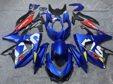 Online Azul Rojo Blanco Amarillo Carenado Moto Suzuki GSXR 1000 2009-2016