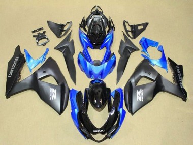Online Negro Mate Azul Negro Brillante Gris Carenado Moto Suzuki GSXR 1000 2009-2016