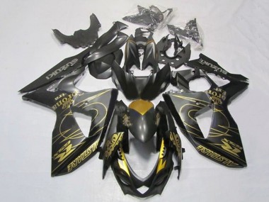Online Negro Oro Tribal Carenado Moto Suzuki GSXR 1000 2009-2016