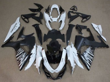Online Blanco Negro Plata Checker Carenado Moto Suzuki GSXR 1000 2009-2016
