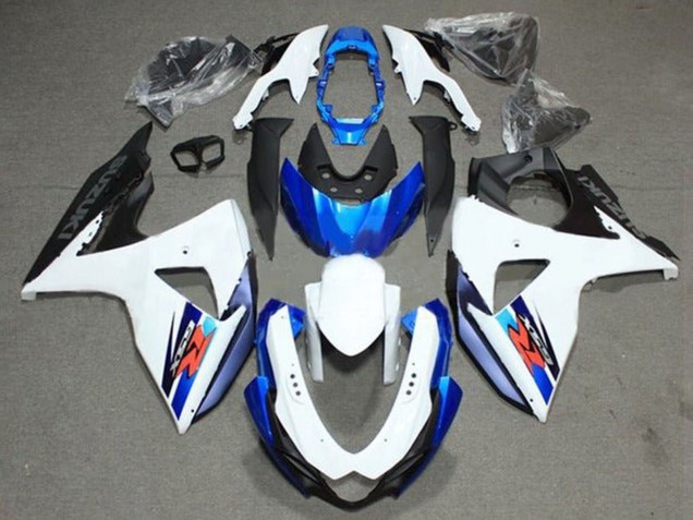 Online Blanco Azul Negro Carenados Moto Suzuki GSXR 1000 2009-2016