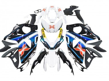 Online Blanco Azul Amarillo Rojo Negro X Carenado Moto Suzuki GSXR 1000 2009-2016