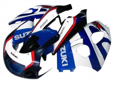 Online Azul Blanco Azul Oscuro Rojo Carenado Moto Suzuki GSXR 600 / GSXR 750 1996-2000