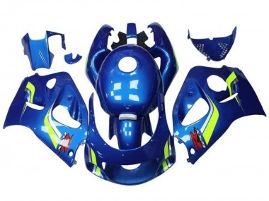 Online Azul Amarillo Blanco Carenado Moto Suzuki GSXR 600 / GSXR 750 1996-2000