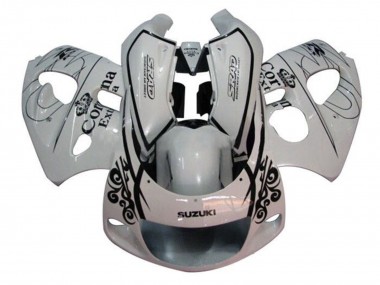 Online Blanco Negro Corona Extra Carenado Moto Suzuki GSXR 600 / GSXR 750 1996-2000