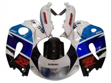 Online Blanco Negro Double Azul Rojo Carenado Moto Suzuki GSXR 600 / GSXR 750 1996-2000