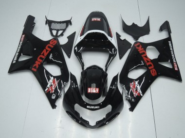 Online Negro Brillante Rojo Blanco Yoshimura Carenado Moto Suzuki GSXR 600 / GSXR 750 2001-2003