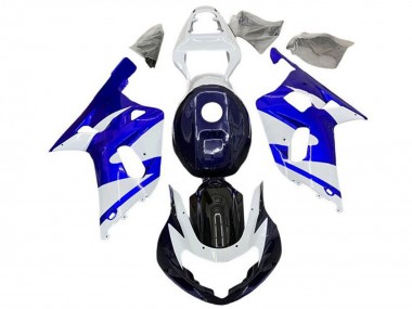 Online Blanco Azul Negro Carenado Moto Suzuki GSXR 600 / GSXR 750 2001-2003