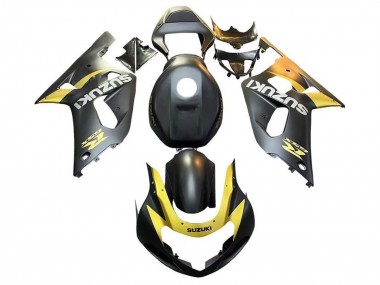 Online Negro Mate Amarillo Carenado Moto Suzuki GSXR 600 / GSXR 750 2001-2003