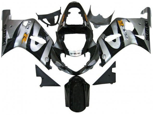 Online Plata Negro Amarillo Carenado Moto Suzuki GSXR 600 / GSXR 750 2001-2003