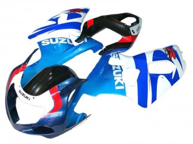 Online Blanco Azul Rojo Negro Carenado Moto Suzuki GSXR 600 / GSXR 750 2001-2003
