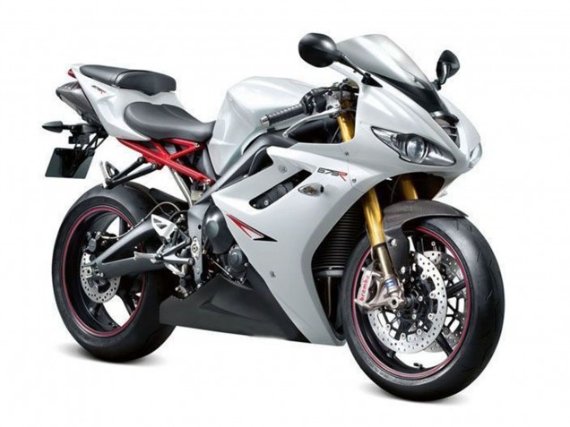Online Blanco Perla Negro Carenado Moto Triumph Daytona 675 Triple 2009-2012