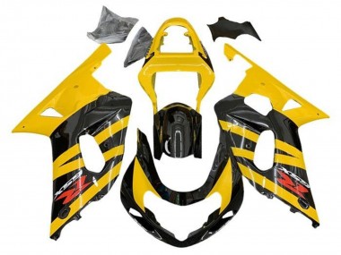 Online Amarillo Negro Raya Rojo Carenado Moto Suzuki GSXR 600 / GSXR 750 2001-2003