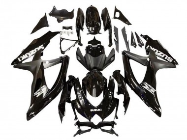 Online Negro Brillante Negro Mate Carenados Moto Suzuki GSXR 600 / GSXR 750 2008-2010