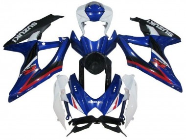 Online Blanco Azul Rojo Negro Carenado Moto Suzuki GSXR 600 / GSXR 750 2008-2010