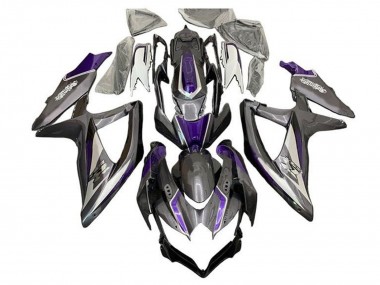 Online Plata Gris Púrpura Carenado Moto Suzuki GSXR 600 / GSXR 750 2008-2010