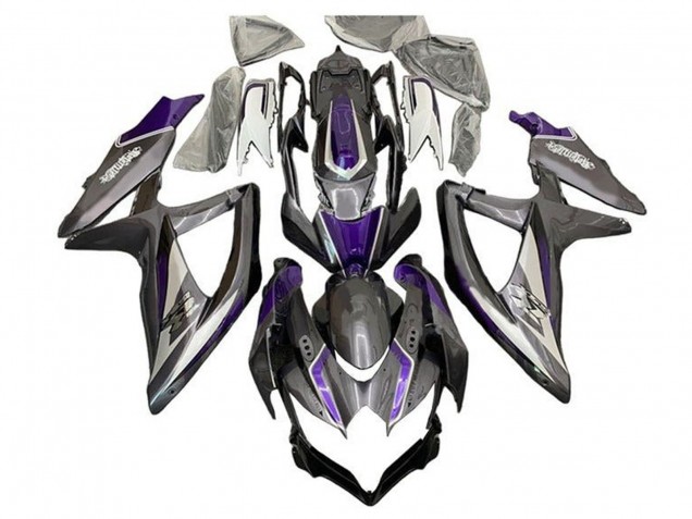 Online Plata Gris Púrpura Carenado Moto Suzuki GSXR 600 / GSXR 750 2008-2010