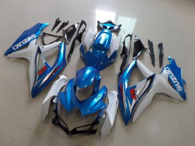 Online Blanco Azul Claro Rojo Carenados Moto Suzuki GSXR 600 / GSXR 750 2008-2010