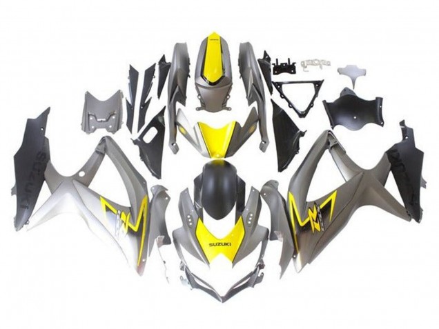 Online Plata Amarillo Negro Carenado Moto Suzuki GSXR 600 / GSXR 750 2008-2010