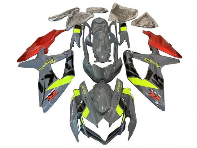 Online Nardo Gris Neon Amarillo Rojo Negro Carenado Moto Suzuki GSXR 600 / GSXR 750 2008-2010