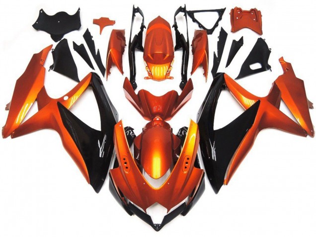 Online Naranja Negro Carenado Moto Suzuki GSXR 600 / GSXR 750 2008-2010