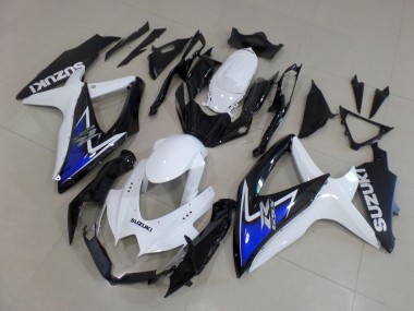 Online Blanco Azul Negro Brillante Carenado Moto Suzuki GSXR 600 / GSXR 750 2008-2010