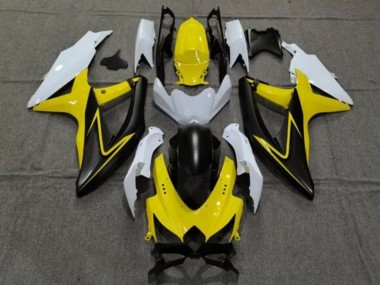 Online Blanco Amarillo Gris Negro Carenado Moto Suzuki GSXR 600 / GSXR 750 2008-2010