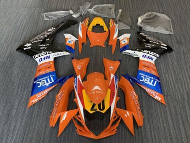 Online Naranja Azul Blanco Negro Amarillo 20 Carenado Moto Suzuki GSXR 600 / GSXR 750 2011-2024