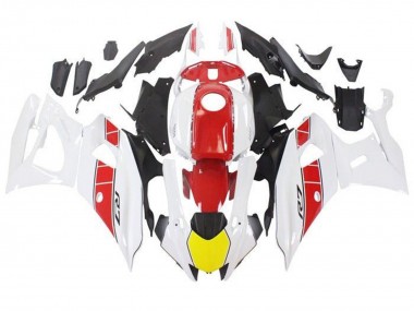 Online Blanco Amarillo Rojo Raya Carenado Moto Yamaha YZF R7 2021-2024