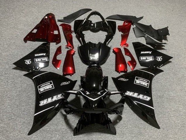 Online Negro Brillante GYTR Rojo Carenado Moto Yamaha YZF 1000 R1 2009-2011