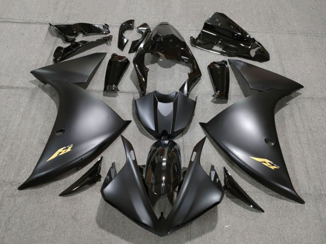 Online Negro Brillante Negro Mate Oro Carenado Moto Yamaha YZF 1000 R1 2009-2011