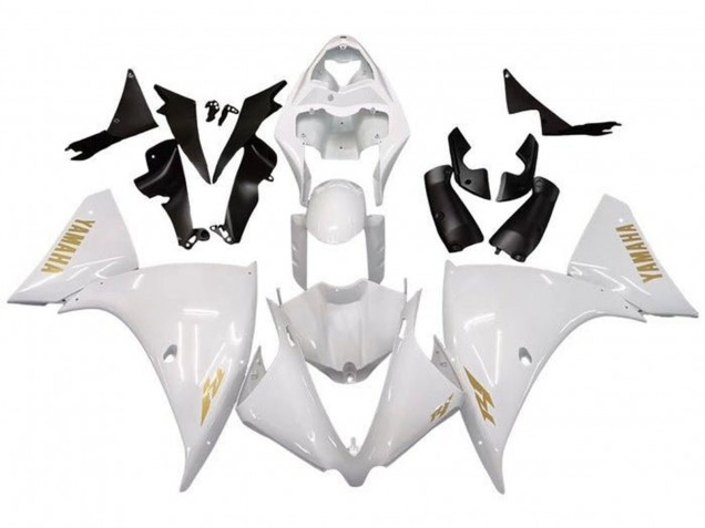 Online Blanco Oro Calcomanía Carenado Moto Yamaha YZF 1000 R1 2009-2011