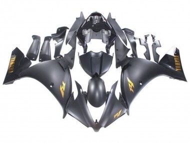 Online Negro Mate Oro Calcomanías Carenado Moto Yamaha YZF 1000 R1 2009-2011