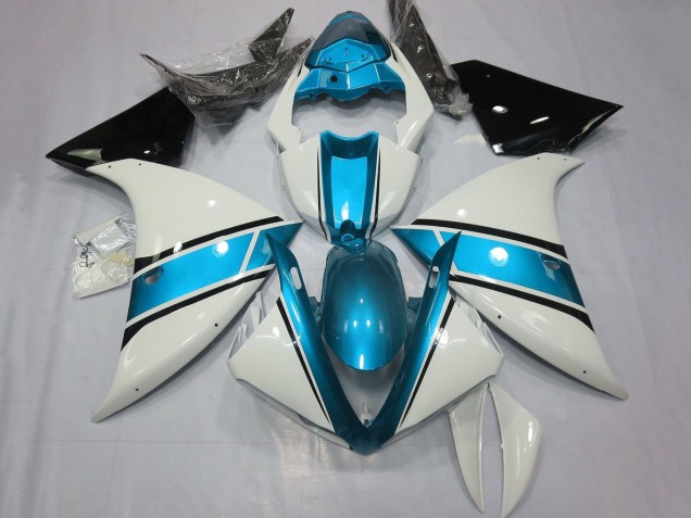 Online Blanco Azul Claro Negro Carenado Moto Yamaha YZF 1000 R1 2009-2011