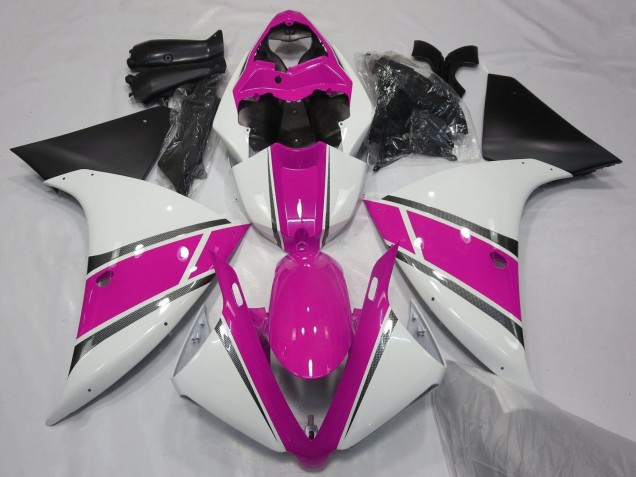 Online Blanco Rosa Negro Carenado Moto Yamaha YZF 1000 R1 2009-2011