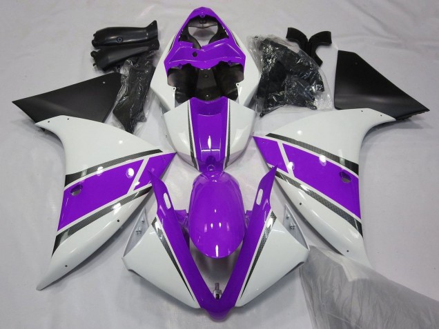 Online Blanco Púrpura Negro Carenado Moto Yamaha YZF 1000 R1 2009-2011