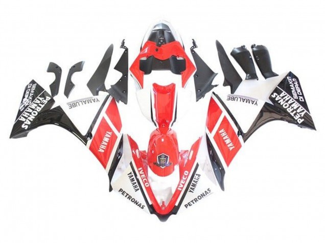 Online Blanco Rojo Negro Petronas Carenado Moto Yamaha YZF 1000 R1 2009-2011