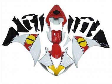 Online Blanco Rojo Amarillo Negro Carenado Moto Yamaha YZF 1000 R1 2009-2011