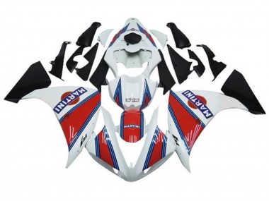 Online Blanco Rojo Azul Martini Carenado Moto Yamaha YZF 1000 R1 2012-2014