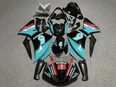 Online Negro Brillante Azul Petronas Carenado Moto Yamaha YZF 1000 R1 2012-2014
