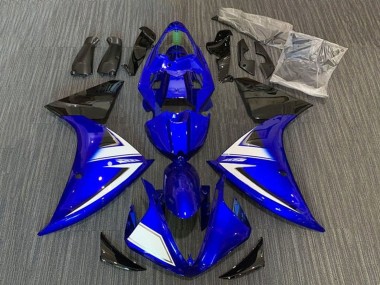 Online Azul Blanco Negro Raya Carenado Moto Yamaha YZF 1000 R1 2012-2014