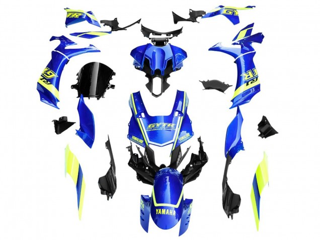 Online Azul Amarillo Blanco GYTR Carenado Moto Yamaha YZF 1000 R1 2020-2025