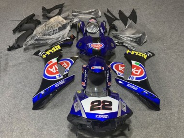 Online Azul Blanco Negro Rojo Pata Carenado Moto Yamaha YZF 1000 R1 2020-2025
