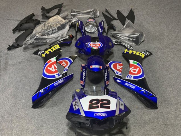 Online Azul Blanco Negro Rojo Pata Carenado Moto Yamaha YZF 1000 R1 2020-2025
